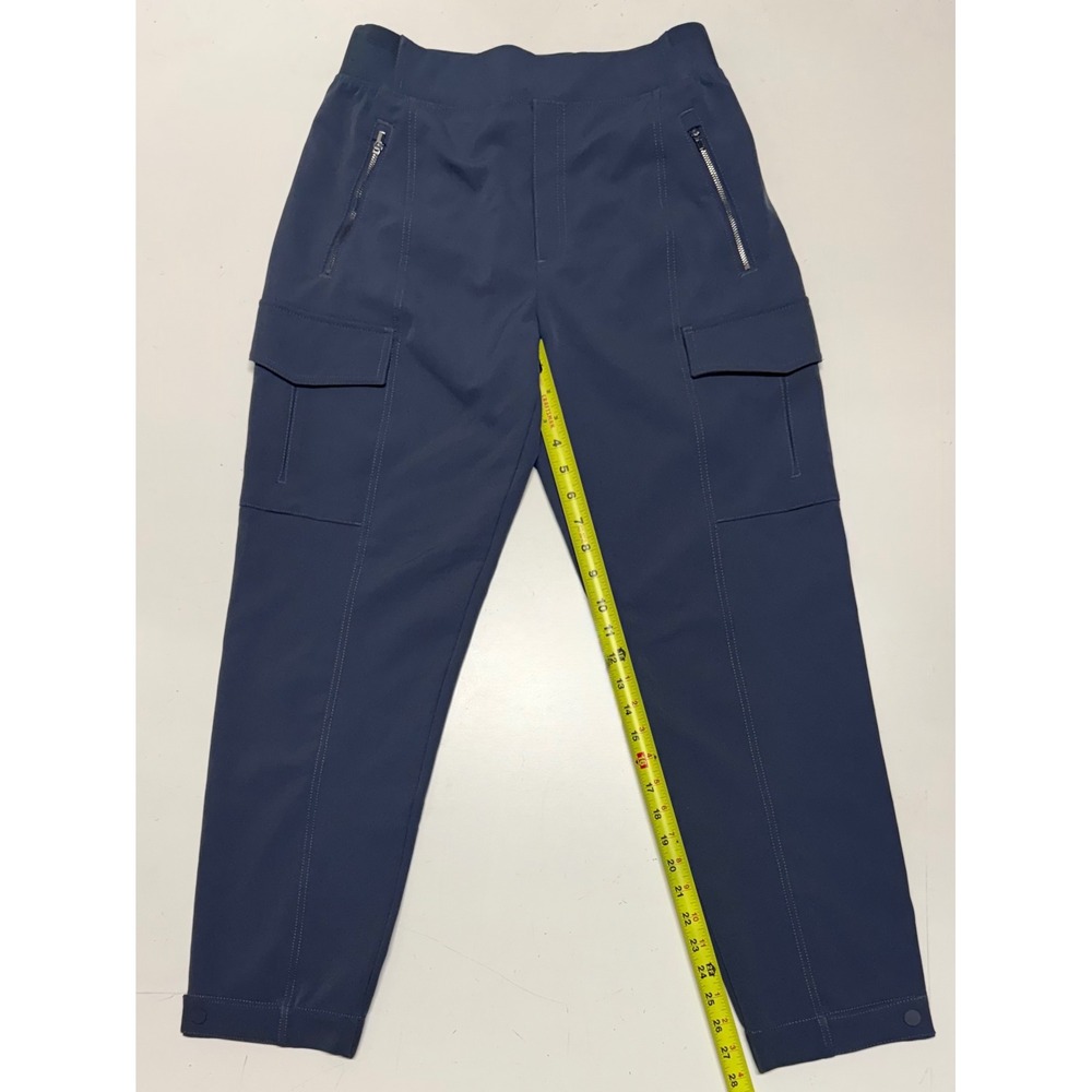 Athleta Endless Cargo Pants Blue Gray High Rise Tapered Women 6 Stretch‎ Active